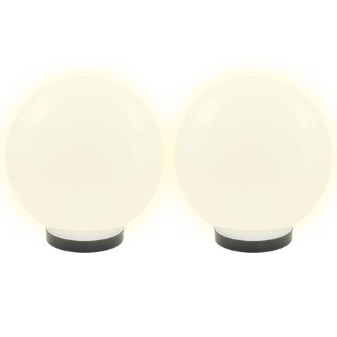 Lampy ogrodowe LED, 4 szt., kuliste, 25 cm, PMMA