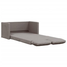 VidaXL Sofa podłogowa 2-w-1, kolor taupe, 112x174x55 cm, tkanina