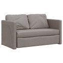 Sofa podłogowa 2-w-1, kolor taupe, 112x174x55 cm, tkanina