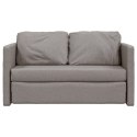 Sofa podłogowa 2-w-1, kolor taupe, 112x174x55 cm, tkanina