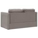 Sofa podłogowa 2-w-1, kolor taupe, 112x174x55 cm, tkanina