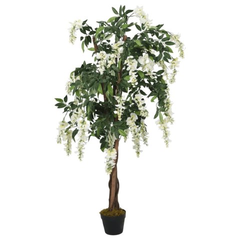 Sztuczna wisteria, 1470 liści, 200 cm, zielono-biała Sztuczna wisteria, 1470 liści, 200 cm, zielono-biała