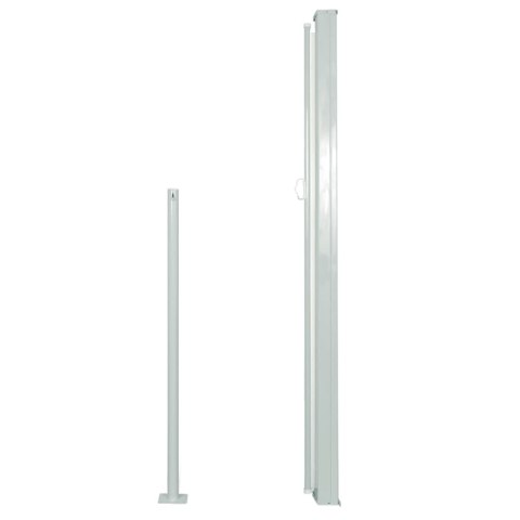 Zwijana markiza boczna, 160 x 500 cm, kremowa