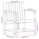 Krzesło ogrodowe, 62x56x77 cm, lite drewno sosnowe