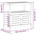 Stolik ogrodniczy z półką, 82,5x45x81 cm, drewno daglezjowe