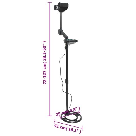 Wykrywacz metali, głębokość wyszukiwania 24 cm, wyświetlacz LCD Wykrywacz metali, głębokość wyszukiwania 24 cm, wyświetlacz LCD