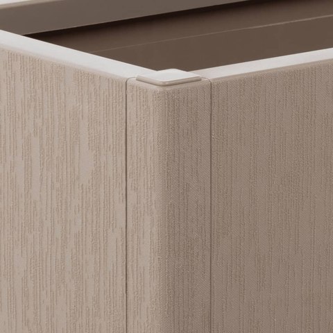 Donica ogrodowa, jasnobrązowa, 80x36x35 cm, PP