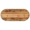 VidaXL Blat stołu, 80x40x2,5 cm, owalny, surowe drewno mango