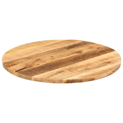 Blat stołu, Ø 70x3,8 cm, okrągły, surowe lite drewno mango Blat stołu, Ø 70x3,8 cm, okrągły, surowe lite drewno mango