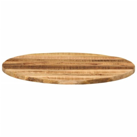 Blat stołu, Ø 70x3,8 cm, okrągły, surowe lite drewno mango Blat stołu, Ø 70x3,8 cm, okrągły, surowe lite drewno mango