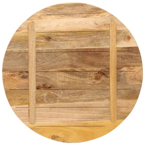 Blat stołu, Ø 70x3,8 cm, okrągły, surowe lite drewno mango Blat stołu, Ø 70x3,8 cm, okrągły, surowe lite drewno mango