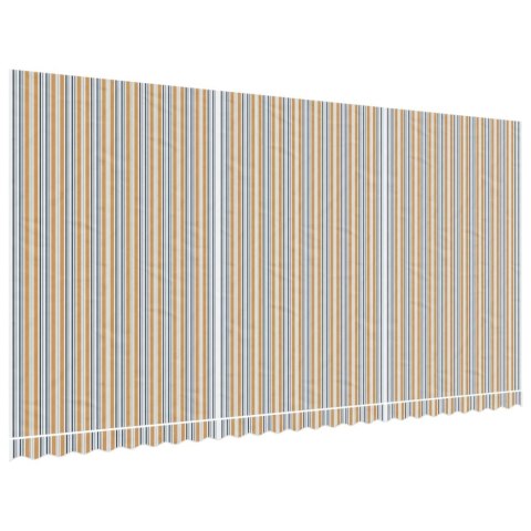 Wymienna tkanina do markizy, wielokolorowe paski, 6x3 m