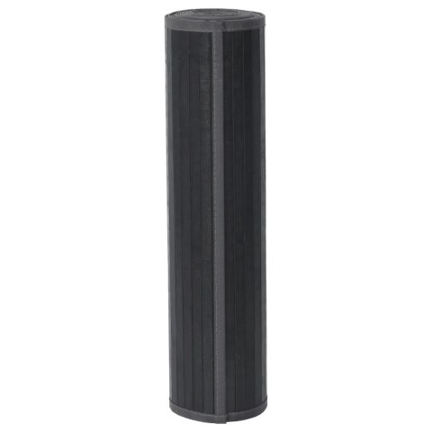 Dywan prostokątny, szary, 80x500 cm, bambusowy