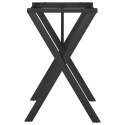 VidaXL Nogi do stołu, w kształcie litery X 50x40x73 cm, żeliwo