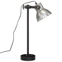 Lampa stołowa, 25 W, srebro vintage, 15x15x55 cm, E27