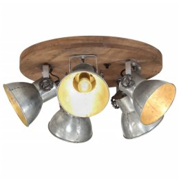 Lampa sufitowa 25 W, srebro vintage, 50x50x25 cm, E27