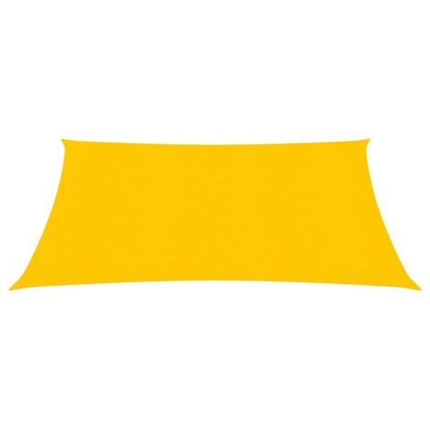 Żagiel przeciwsłoneczny, 160 g/m², żółty, 4,5x4,5 m, HDPE