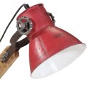 Lampa stołowa, 25 W, postarzany czerwony, 23x18x96 cm, E27