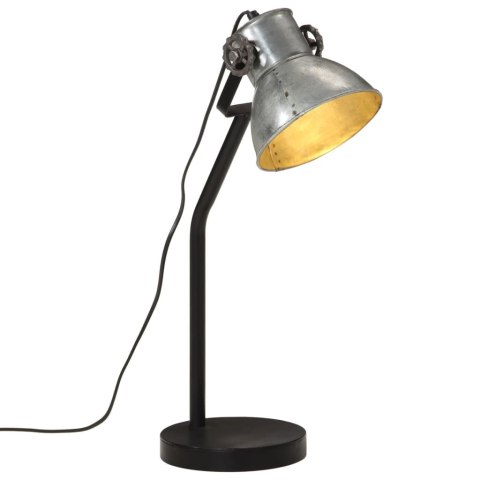 Lampa stołowa, 25 W, srebrny vintage, 17x17x60 cm, E27