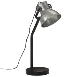 Lampa stołowa, 25 W, srebrny vintage, 17x17x60 cm, E27