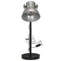 Lampa stołowa, 25 W, srebrny vintage, 17x17x60 cm, E27