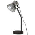 Lampa stołowa, 25 W, srebrny vintage, 17x17x60 cm, E27