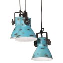 Lampa sufitowa, 25 W, postarzany niebieski, 30x30x100 cm, E27