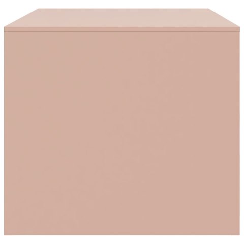 Stolik kawowy, różowy, 67x50x44 cm, stal