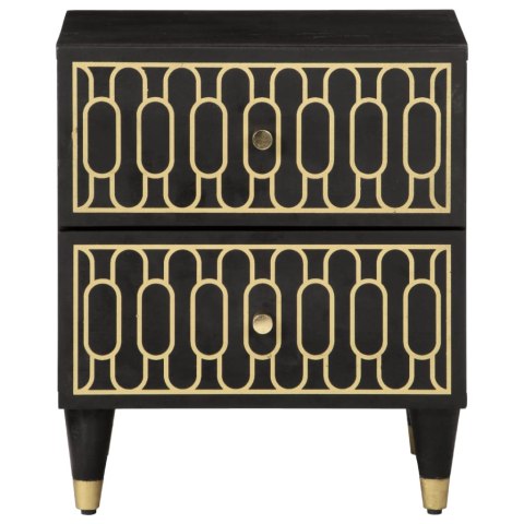 Szafki nocne, 2 szt., 40x33x46 cm, lite drewno mango