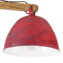 Lampa sufitowa, 25 W, postarzany czerwony, 105x30x65-108cm, E27