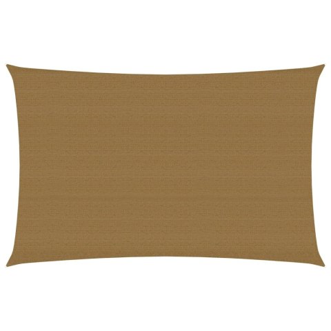 Żagiel przeciwsłoneczny, 160 g/m², taupe, 6x8 m, HDPE