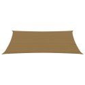 Żagiel przeciwsłoneczny, 160 g/m², taupe, 6x8 m, HDPE