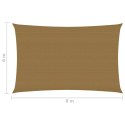 Żagiel przeciwsłoneczny, 160 g/m², taupe, 6x8 m, HDPE