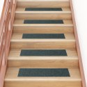 VidaXL Samoprzylepne nakładki na schody, 15 szt., 76x20 cm, zielone