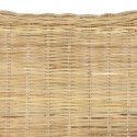 VidaXL Sofa 2-osobowa, naturalny rattan i len