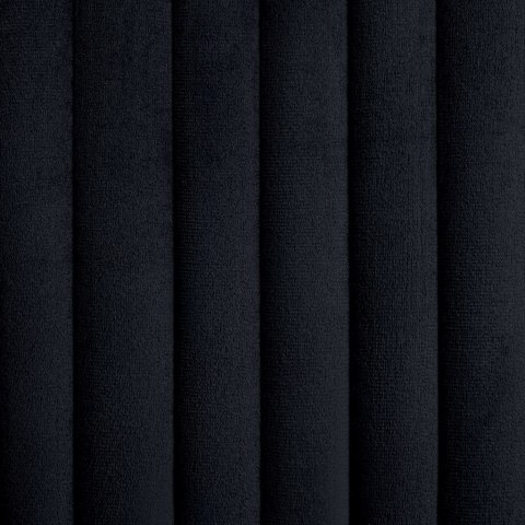 Krzesła stołowe, 6 szt., czarne, obite aksamitem