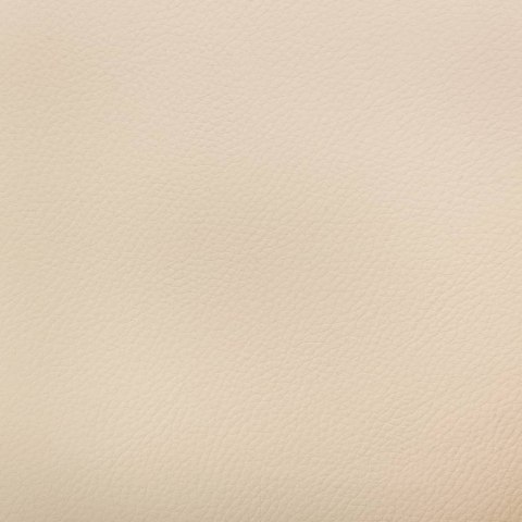 Obrotowe krzesło stołowe, kremowe, gięte drewno i ekoskóra