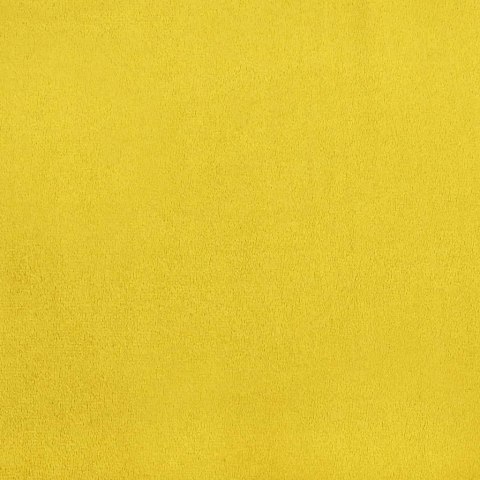 Krzesła stołowe, 4 szt., musztardowe, obite aksamitem