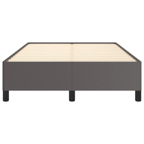 Rama łóżka, szara, 120x200 cm, sztuczna skóra
