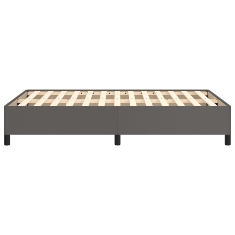Rama łóżka, szara, 120x200 cm, sztuczna skóra