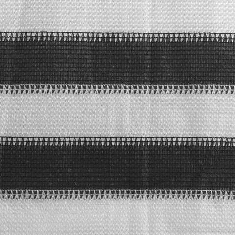 Parawan balkonowy z HDPE, 90x500 cm, antracytowo-biały