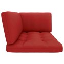 Poduszki na sofę z palet, 3 szt., czerwone