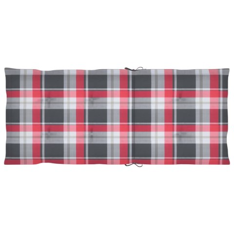 Rozkładane krzesła ogrodowe z poduszkami, 4 szt., lita akacja