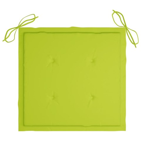 Składane krzesła ogrodowe z poduszkami, 4 szt., drewno akacjowe