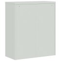 VidaXL File Cabinet Light Gray 35.4"x15.7"x57.1" Steel