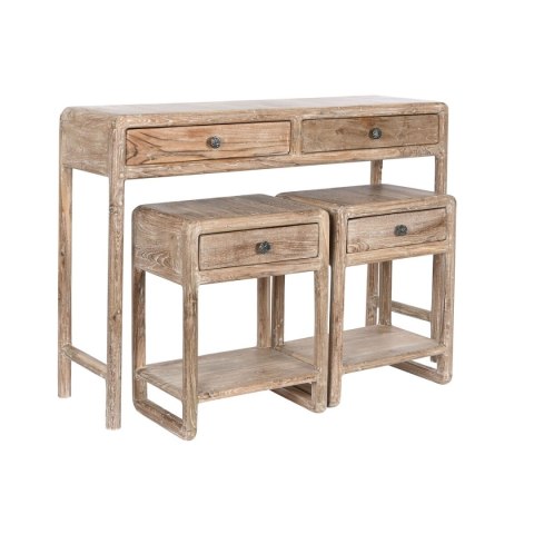 Console Home ESPRIT Teczyna Drewno z Recyklingu 121 x 35 x 88 cm (3 Części)