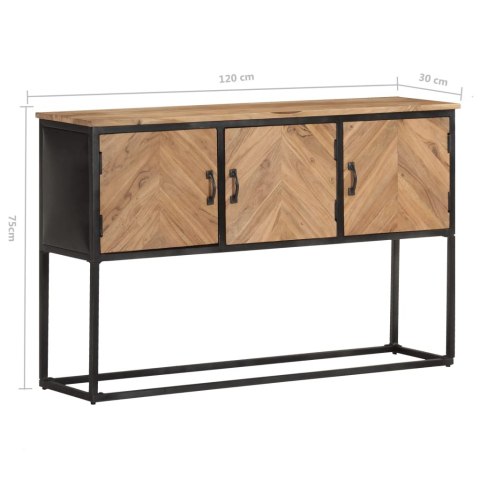 Szafka, 120x30x75 cm, lite drewno akacjowe