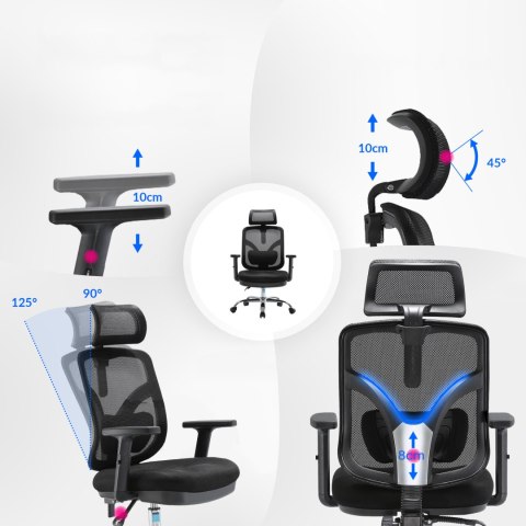 Fotel biurowy ergonomiczny ANGEL obrotowy jOkasta