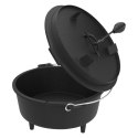 Broil-master® Kociołek żeliwny z nóżkami, 4 l, czarny