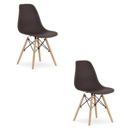 Krzesło OSAKA kawa / nogi naturalne x 2